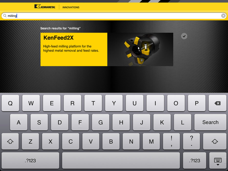 Новое приложение “Kennametal Innovations” для iPad<sup>®</sup>